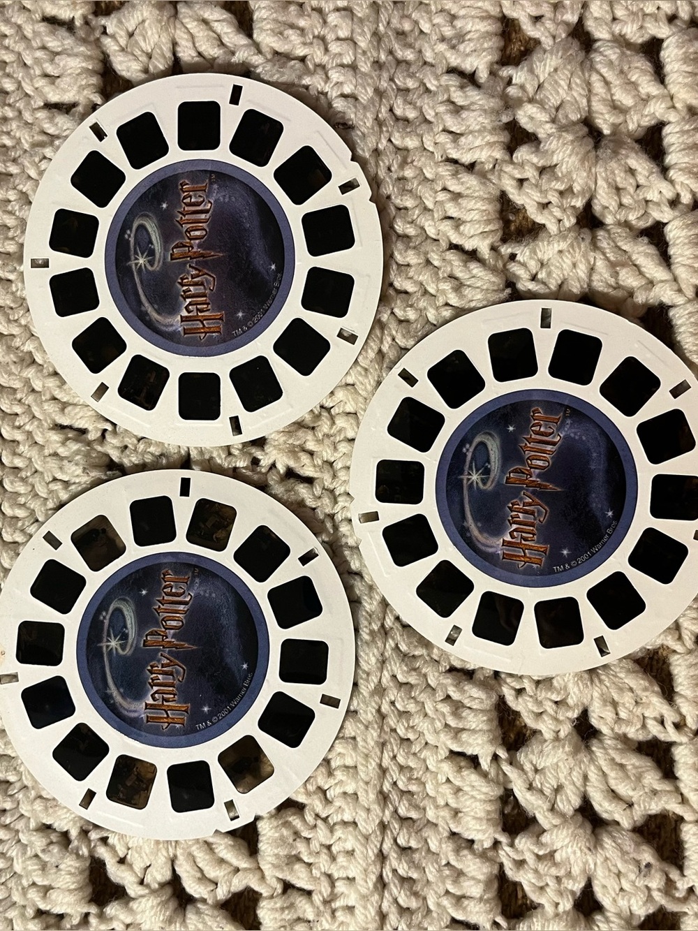 Harry Potter And The Sorcerer's Stone View-Master 3 Reel Set Journey To Hogwarts